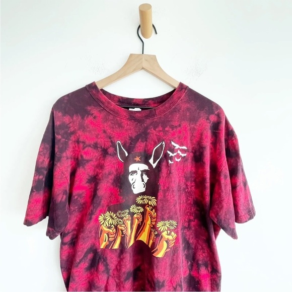 Gov't Mule Kinder Revolution 2008 Tour Red Tie Dye Men's T Shirt XL Anvil - Picture 2 of 6
